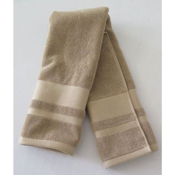 Ralph Lauren Wilton 16" x 32.5" Desert Tan 100% Cotton Hand Towel - Picture 5 of 7